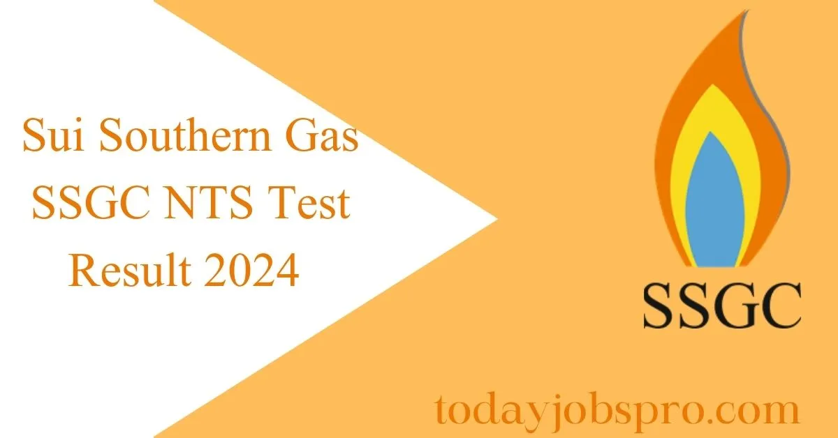 Sui Southern Gas SSGC NTS Test Result 2024 Announced