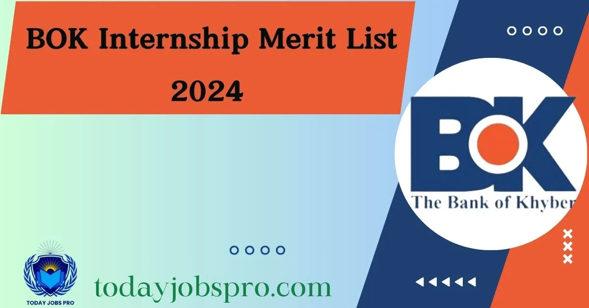 BOK Internship Merit List 2024 Selected Candidate List