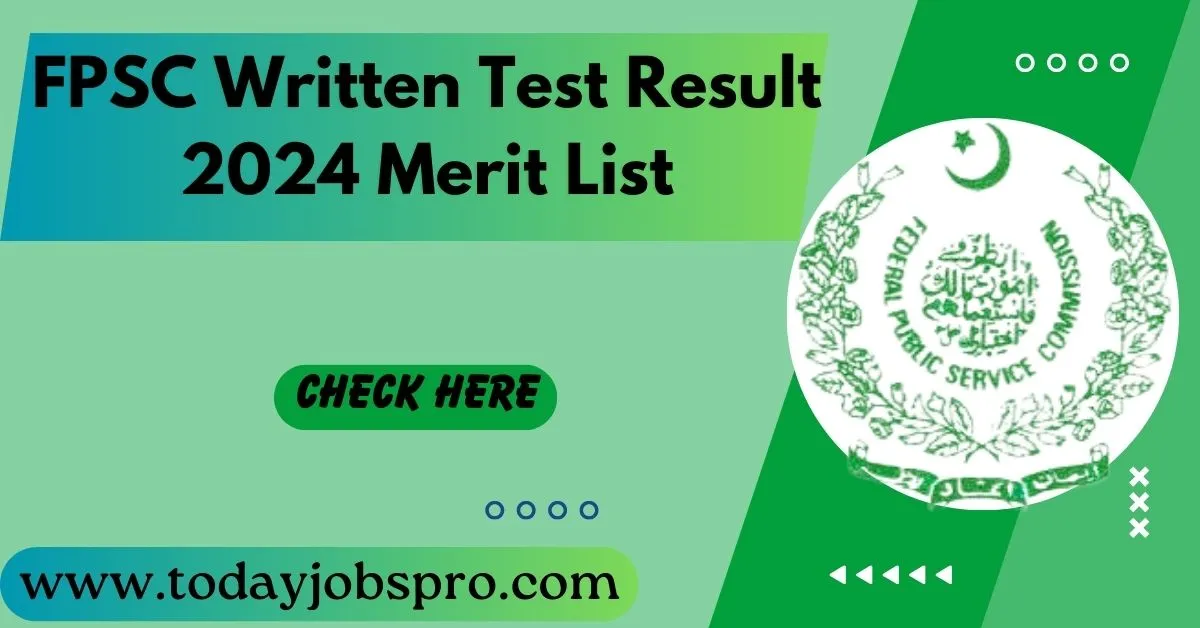 FPSC Written Test Result 2024 Merit List