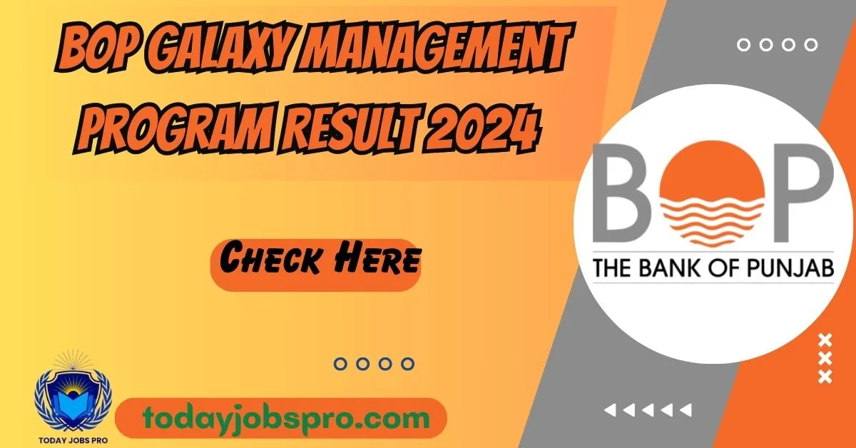 BOP Galaxy Management Program Result 2024 Selection List