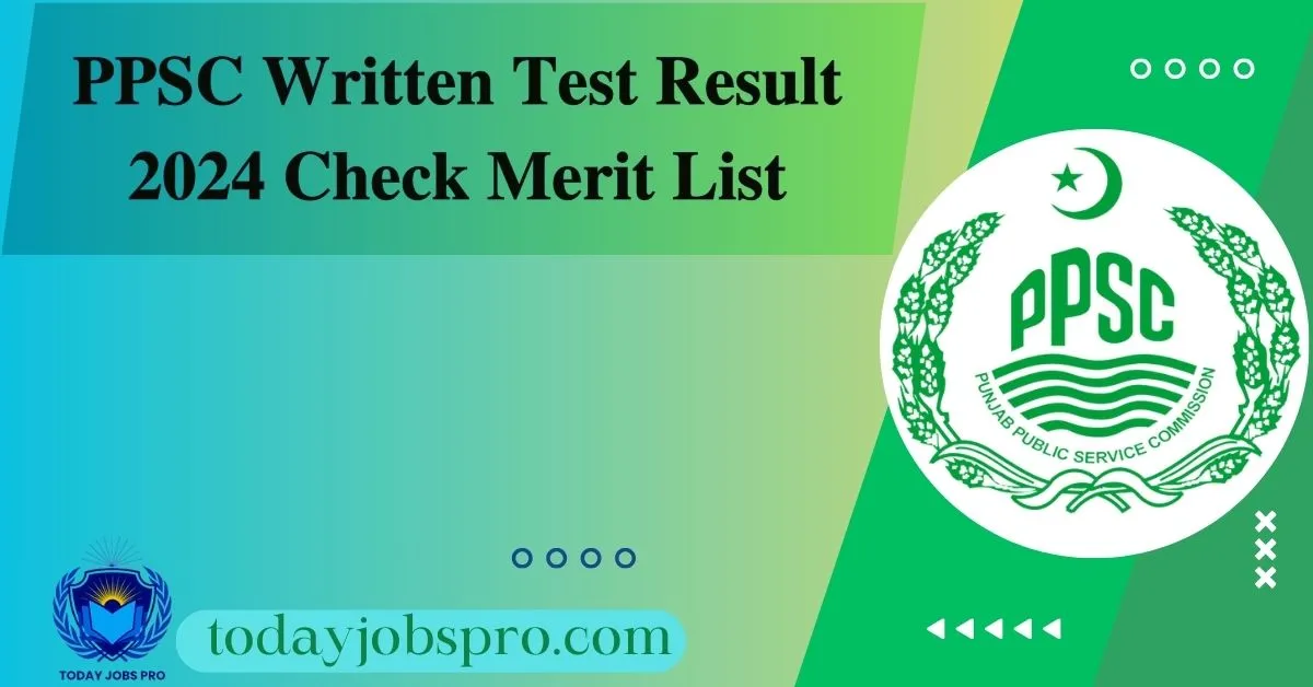 PPSC Written Test Result 2024 Check Merit List