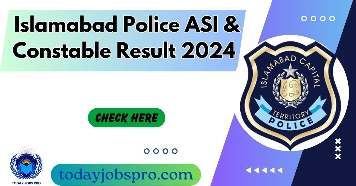 Islamabad Police ASI & Constable Result 2024 Check Online