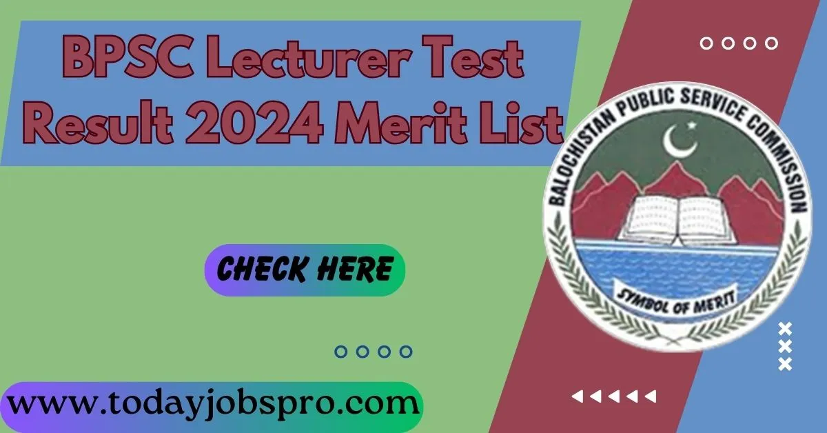 BPSC Lecturer Test Result 2024 Merit List