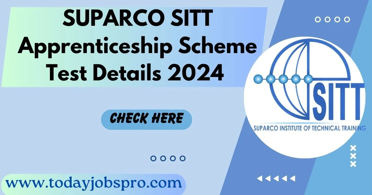 SUPARCO SITT Apprenticeship Test Details 2024 Shortlisted Candidates