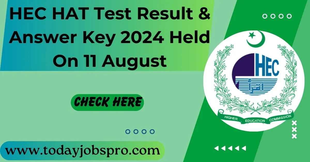 HEC HAT Test Result & Answer Key 2024 Held On 11 August