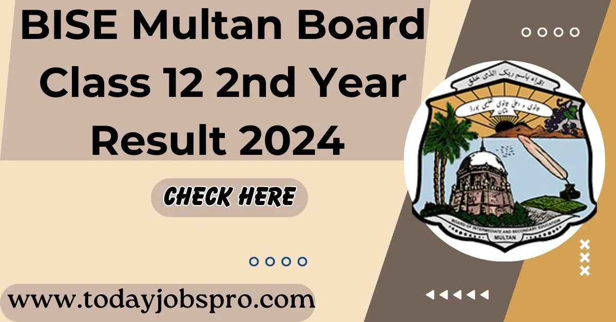 BISE Multan Board Class 12 2nd Year Result 2024 Check Online