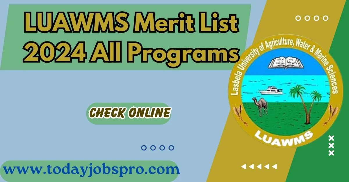 LUAWMS Merit List 2024 All Programs