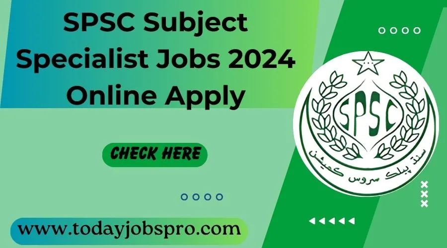 SPSC Subject Specialist Jobs 2024 Online Apply, Last Date