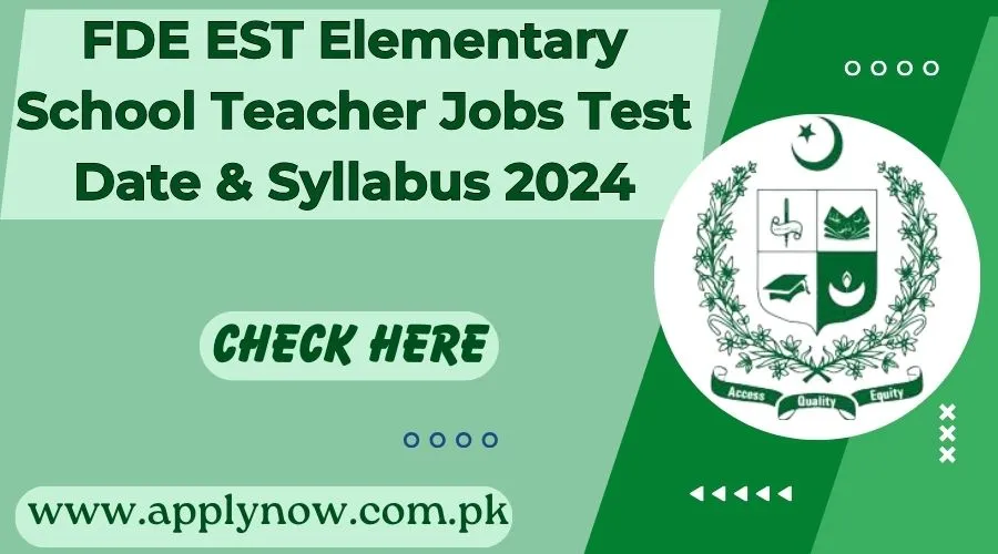 FDE EST Jobs Test Date & Syllabus 2024 Check Online